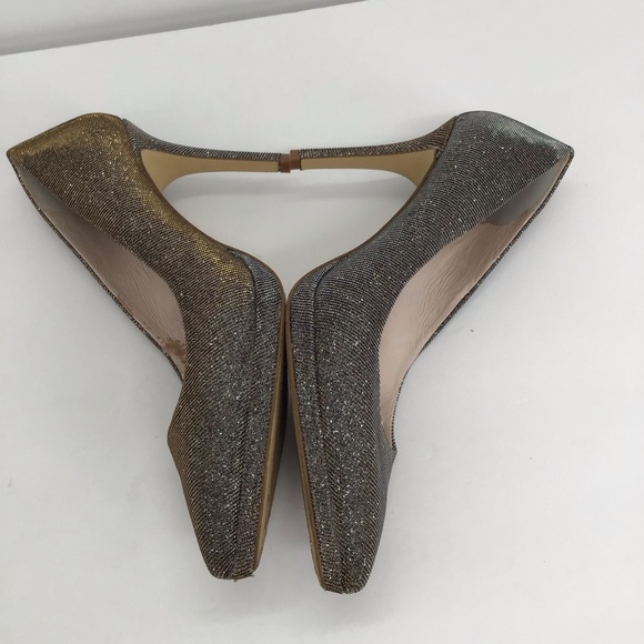 LOUISE Et Cie Women’s Metallic Sparkly Pump Heels Party Gold/Silver Size 8.5 - Picture 6 of 10